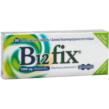 

Uni-Pharma B12 Fix диспергируемые таблетки 30 1000 мкг Fotopharmacy