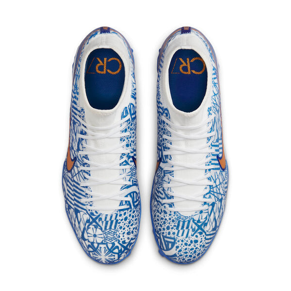 Кроссовки mercurial superfly 9 academy cr7 tf Nike, белый — фото 4