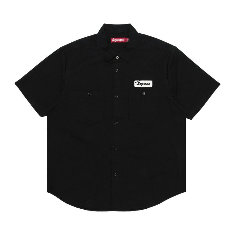 

Рубашка Supreme Bitch Short-Sleeve Work Shirt, Black