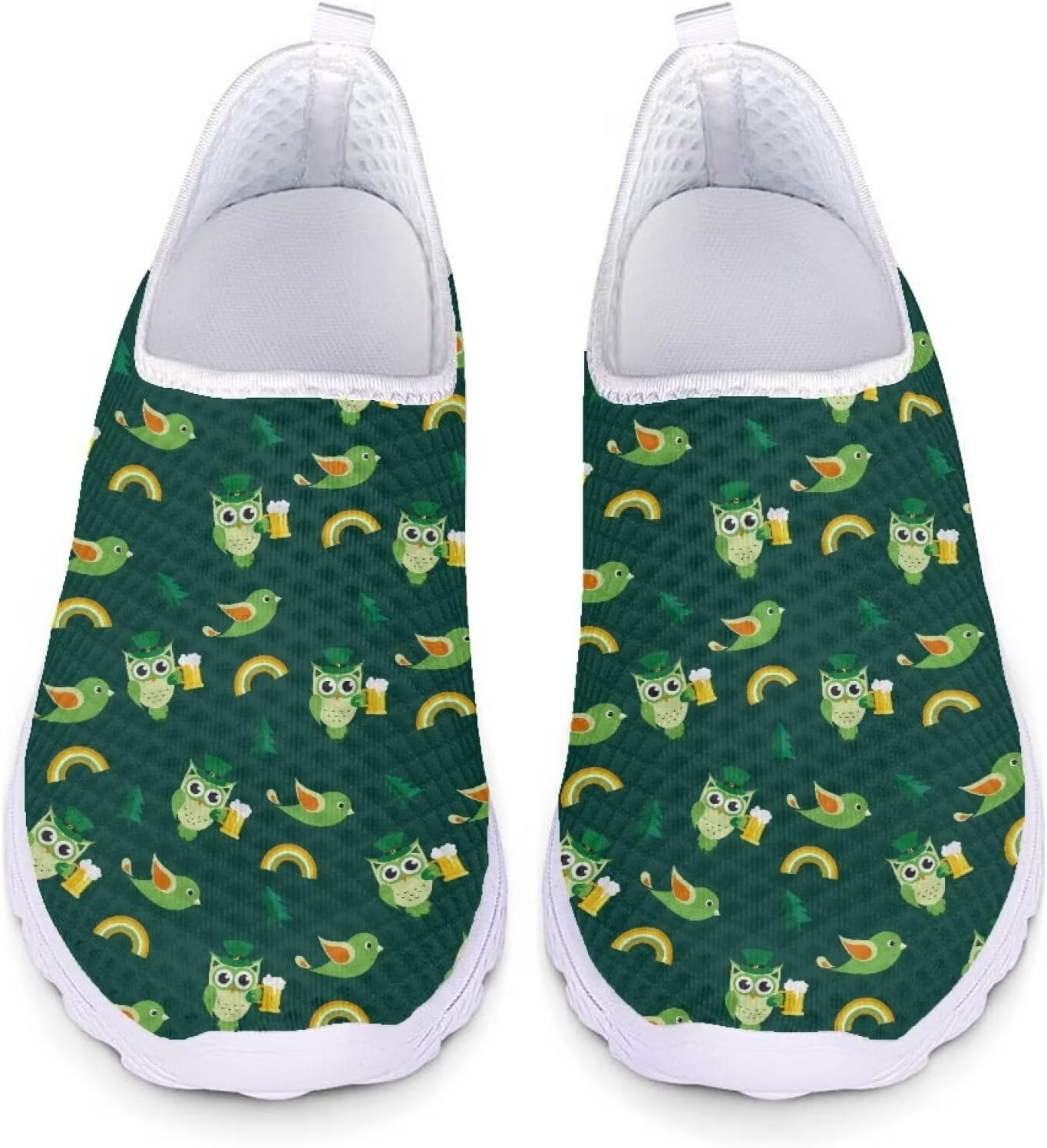 

Кроссовки из сетки для женщин и мужчин, прогулочная обувь, без шнурков, противоскользящие, размер США 5-12, спортивная одежда Xixirimido, зеленый