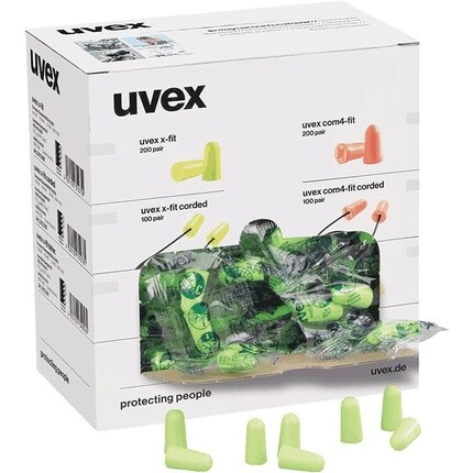 

Беруши x-fit без шнура 200 пар лаймовые Uvex