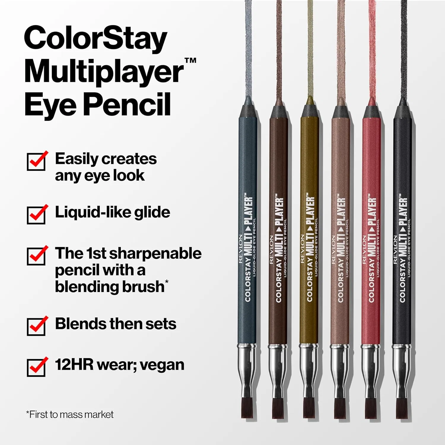 Карандаш для глаз Revlon ColorStay Multiplayer Liquid Glide Eye Pencil, оттенок High Stakes, 0.9 г — фото 4