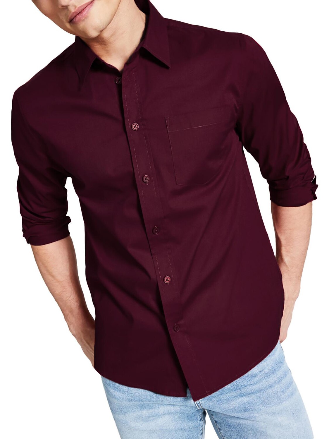 

Мужская рубашка на пуговицах с воротником из поплина And Now This, цвет Tawny Port