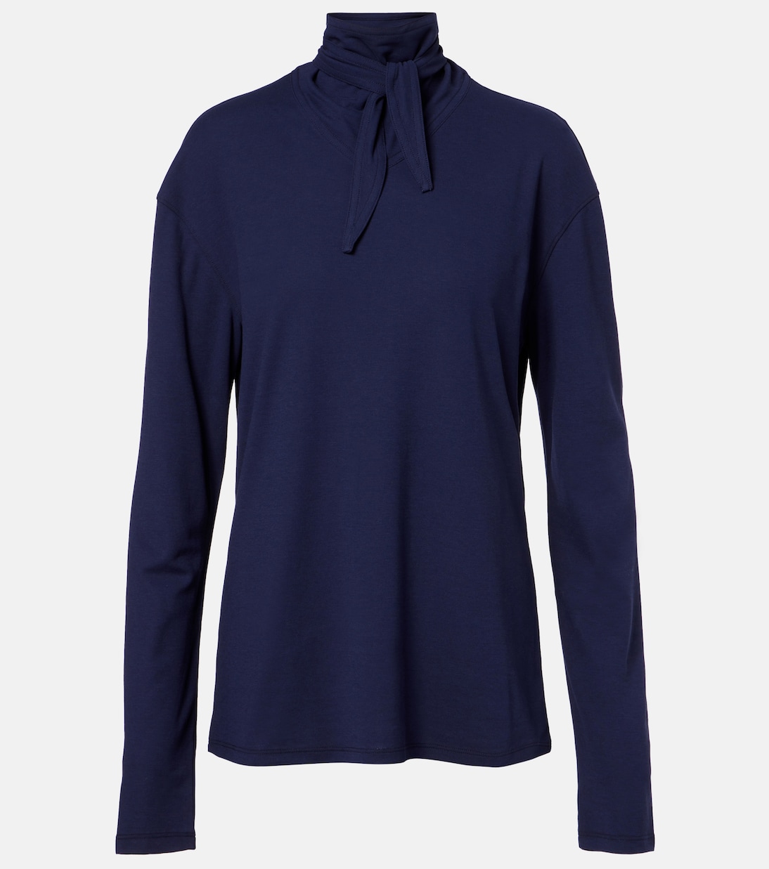 

Хлопковый топ с завязками Lemaire, Dark Indigo