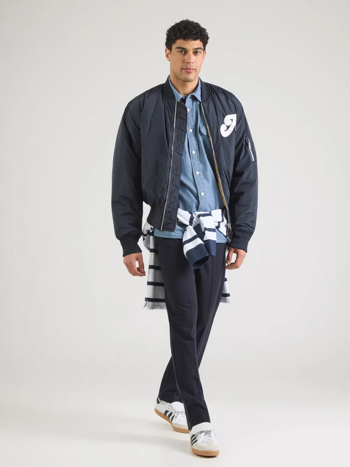 Рубашка на пуговицах стандартного кроя Levi'S , Mottled Blue — фото 3