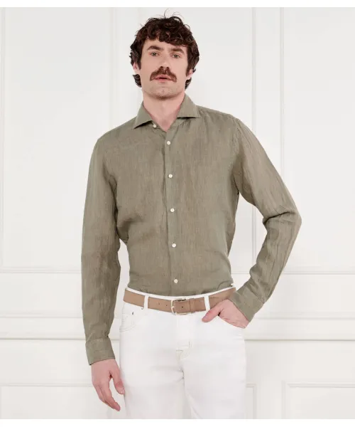 

Льняная рубашка Пай-в Slim fit Joop!, зеленый