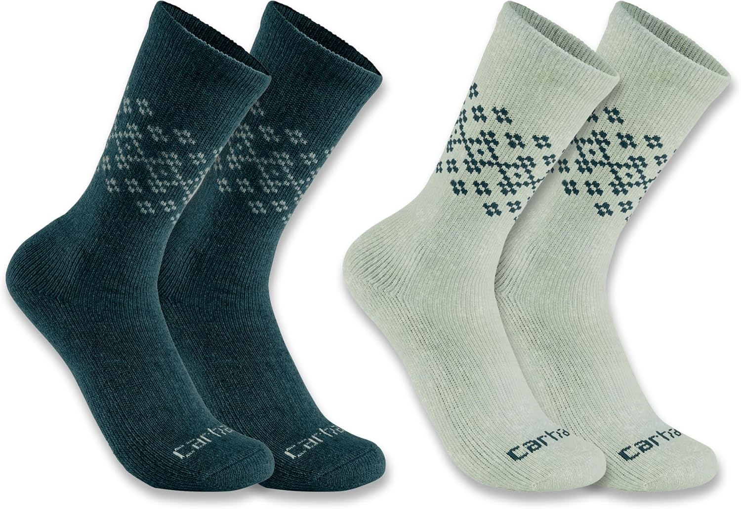 

Носки Carhartt Women's SC9642W Women's Midweight Synthetic-Wool Blend Fairisle Crew S, Assorted 04