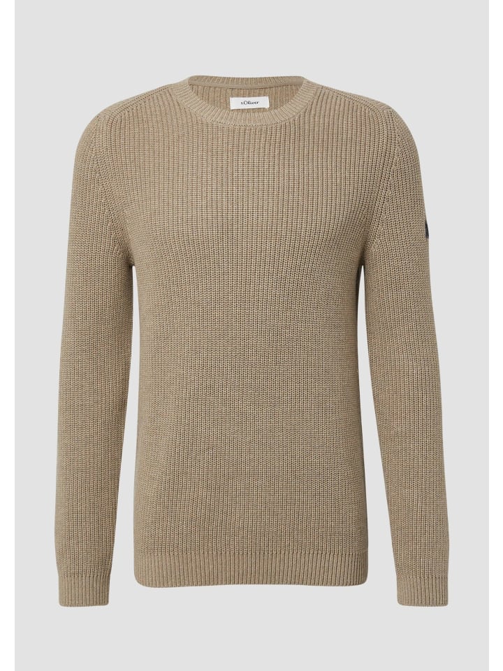 

Вязаный свитер цвета 80W0_светло-бежевый s.Oliver