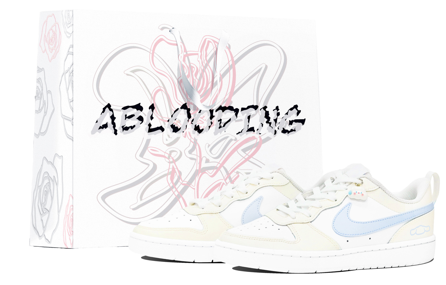 

Детские скейтерские кроссовки Court Borough для младших школьников Nike, светло-голубой