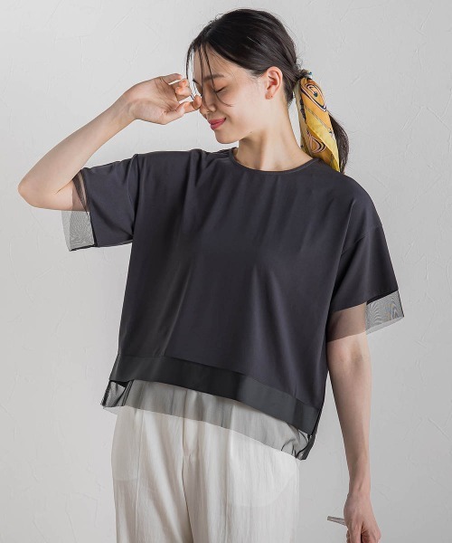 

Футболка в полоску из грогрена Droite lautreamont, угольно-серый