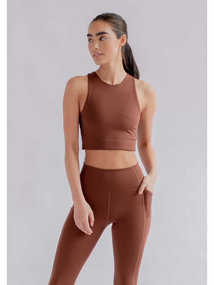 

Girlfriend collective Коричневые тренировочные леггинсы