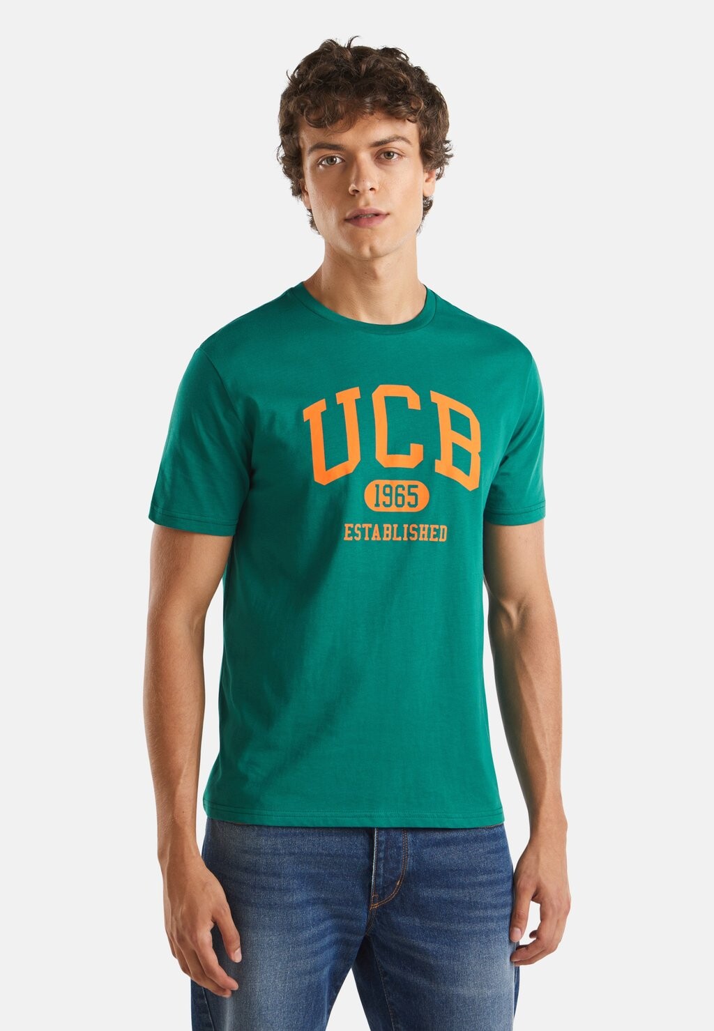 

Футболка с принтом United Colors of Benetton, зеленый