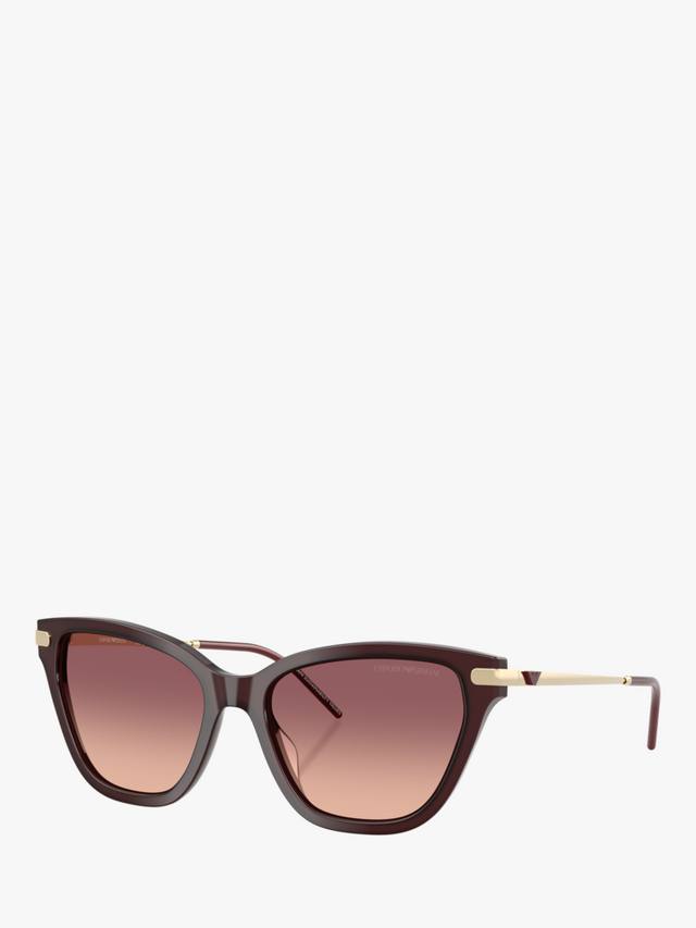 

Солнцезащитные очки Cat's Eye EA4251 Emporio Armani, Bordeaux/Red Gradient