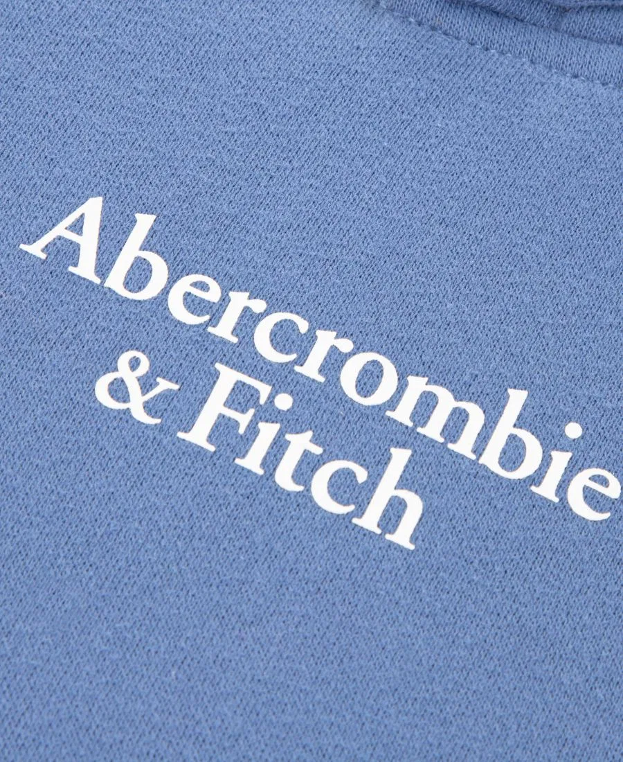 Детская толстовка с капюшоном в стиле пэчворк для мальчиков 2T-5T Abercrombie Kids, синий — фото 3