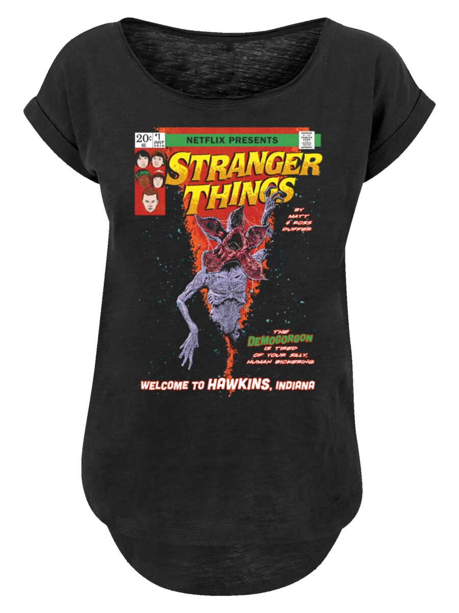 

Рубашка F4NT4STIC Stranger Things Comic Cover Netflix TV Series, черный