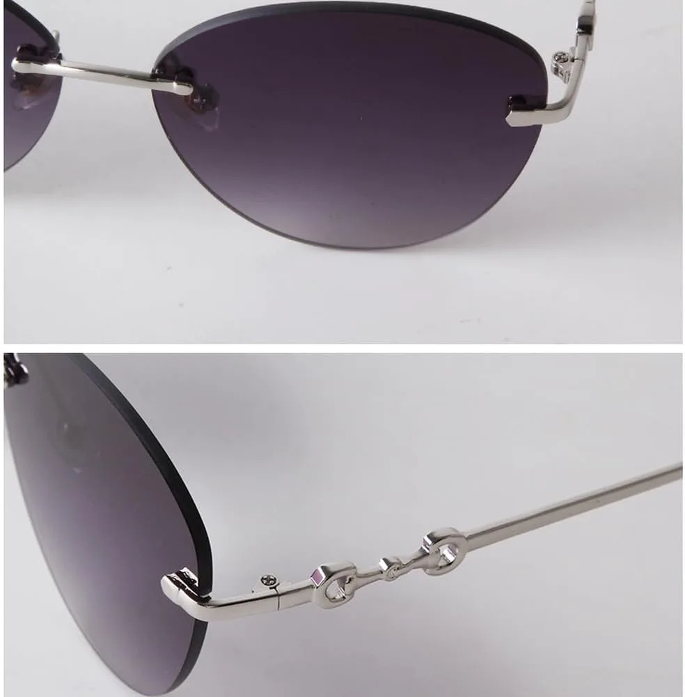 

Солнцезащитные очки без оправы 2027 года для женщин, линзы с градиентной огранкой, солнцезащитные очки без оправы для мужчин, солнцезащитные очки UV400 MTZJH, C1