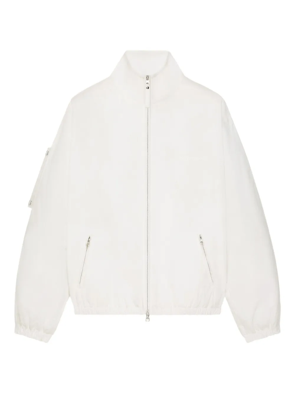 

Укороченная куртка на молнии Courrèges, белый