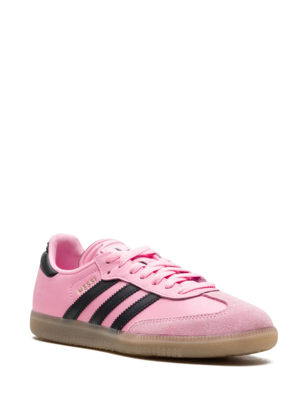 Кроссовки Samba Lionel Messi - Light Pink/Core Black/Gum Adidas, розовый — фото 2