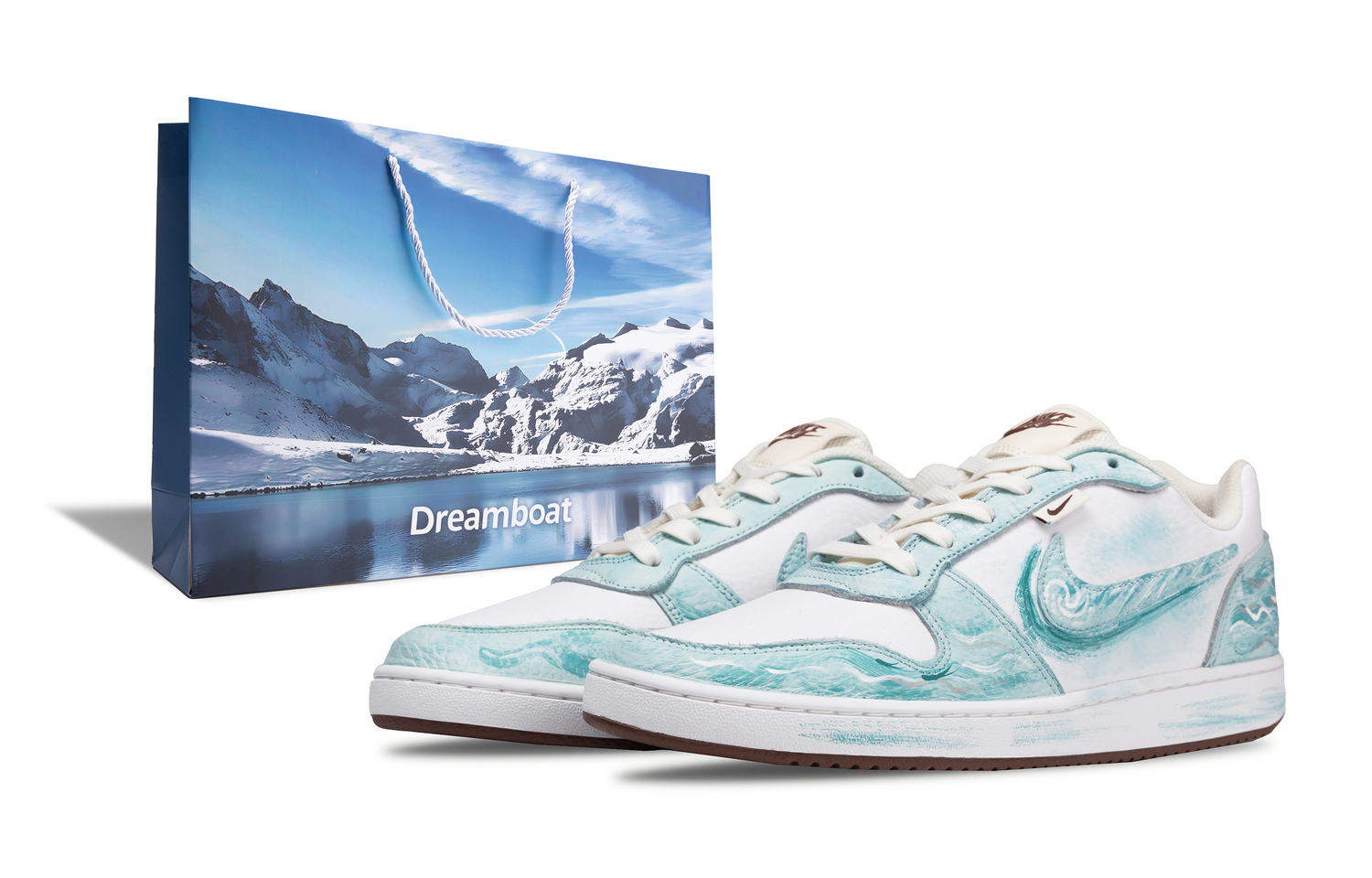 

Nike Eberson lake moon устойчивые к истиранию нескользящие низкие скейтборд кроссовки men's blue