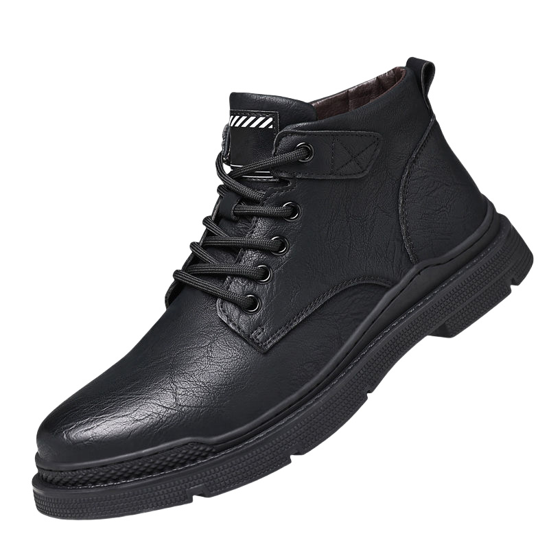 

Captain illy Мужские ботинки Martin без подкладки черные, цвет Black (Unlined Shoes)