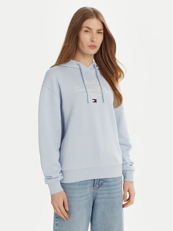 

Толстовка обычного кроя Modern Script Graphic WW0WW43842 Tommy Hilfiger, голубой