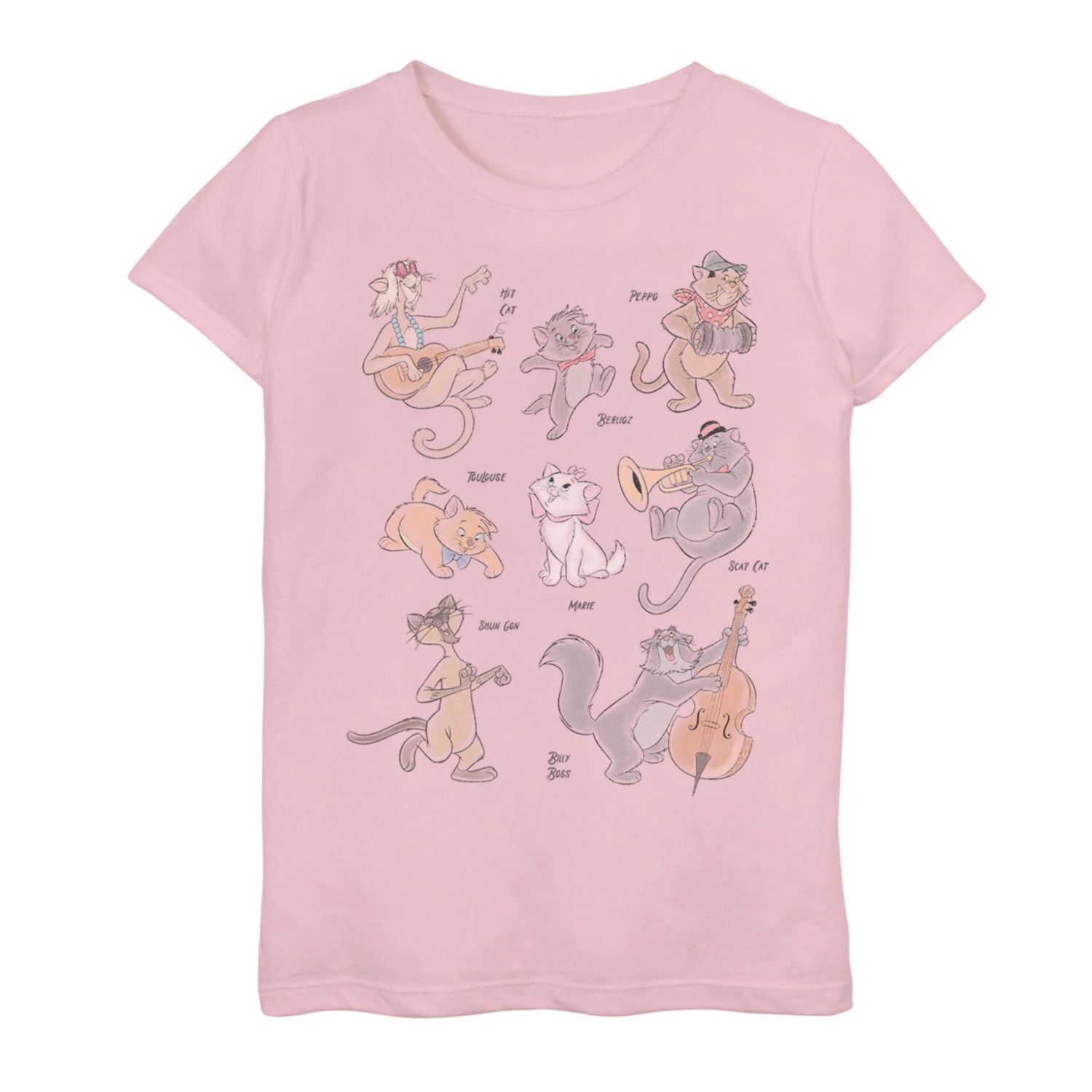 

Футболка с рисунком All The Cats для девочек 7–16 лет Disney's The Aristocats Disney