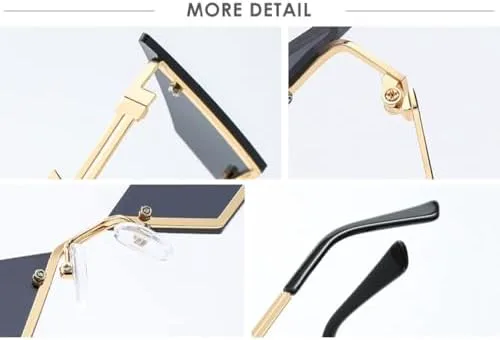 

1 шт. Модные солнцезащитные очки без оправы для женщин и мужчин, защита от УФ-излучения UV400, стильный винтажный уличный дизайн, узкие очки MTZJH, B-red