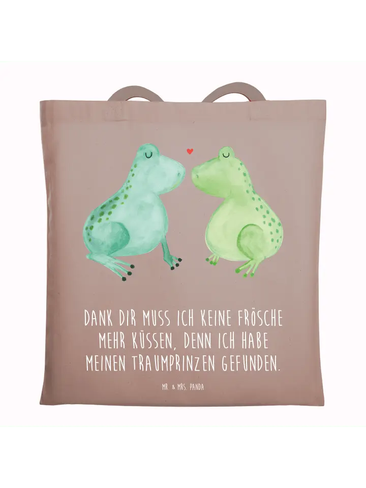 

Сумка для переноски Mr & Mrs Panda Frosch Liebe, пастельно-коричневый