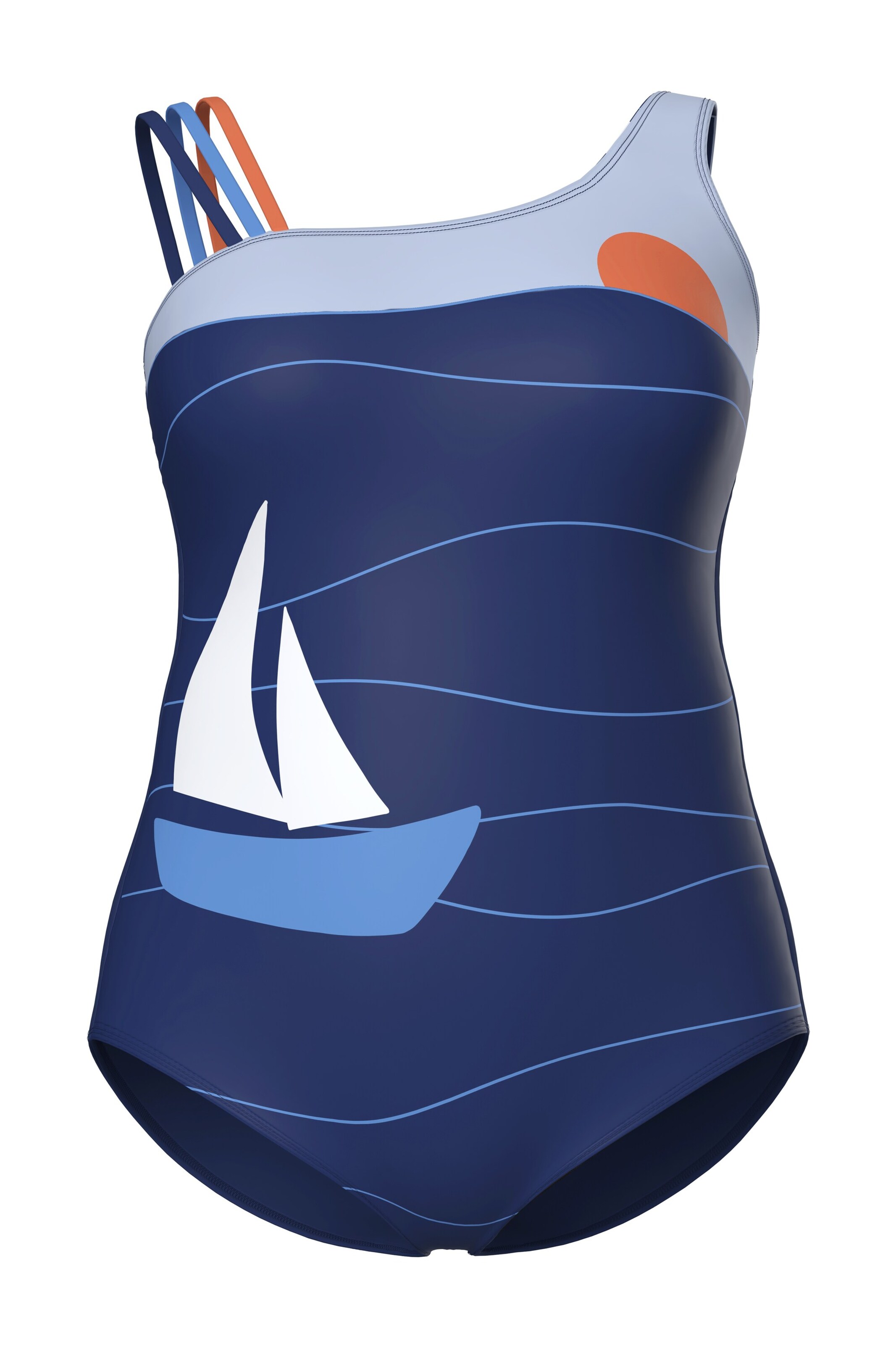 

Ulla Popken Купальник в светло-синем, темно-синем