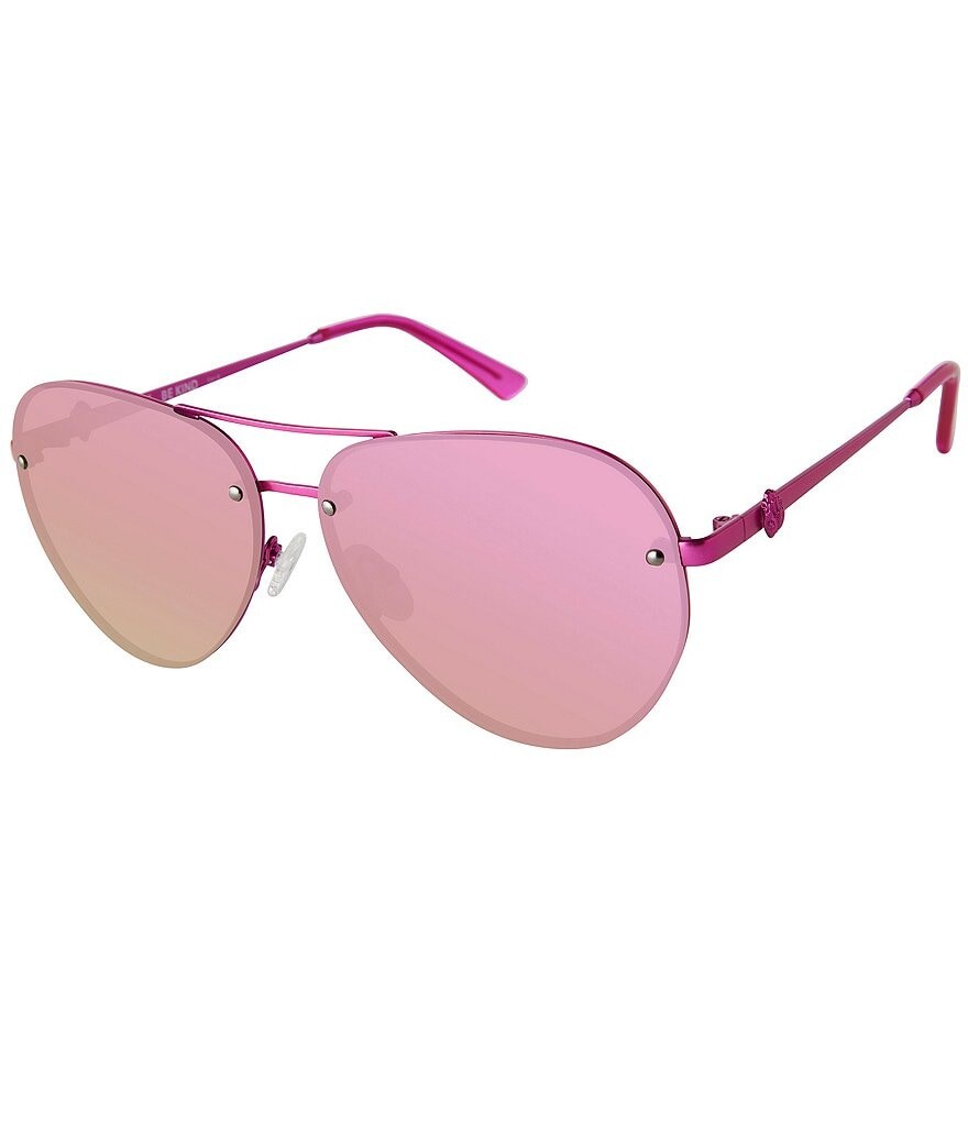 

Женские солнцезащитные очки-авиаторы Kurt Geiger London KGL1002 Shoreditch 60 мм, розовый