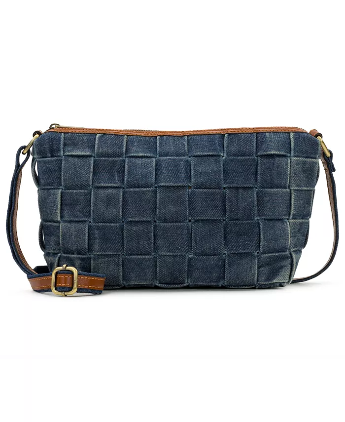 

Сумка-тоут Andali Small Denim Woven Crossbody Patricia Nash, синий