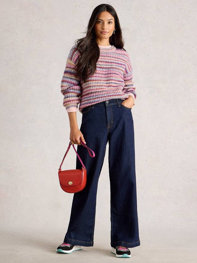 

Свитер Suzanna Space Dye в полоску White Stuff, Pink/Multi