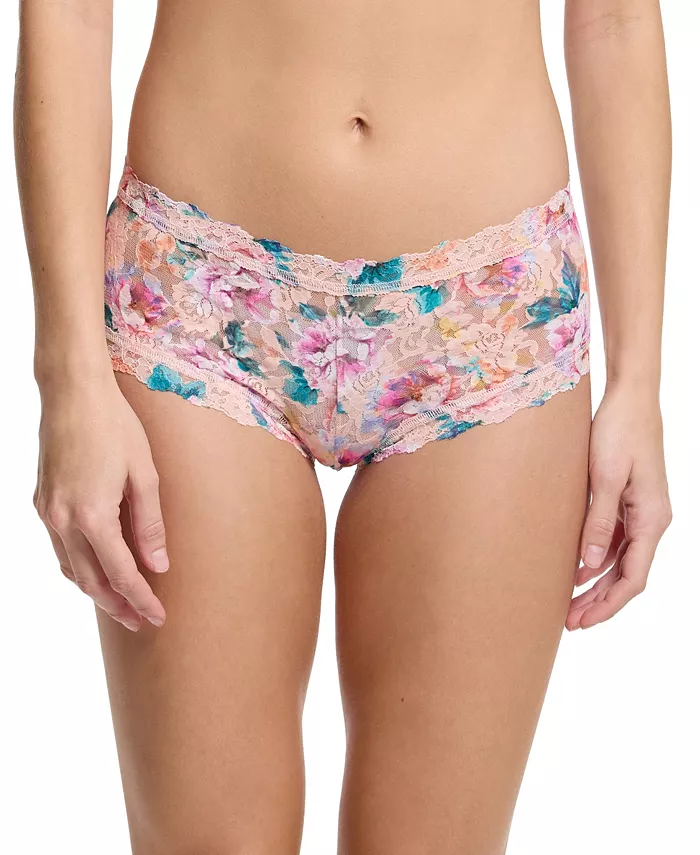 

Трусы Women's Printed Signature Lace Boyshort Hanky Panky, красный