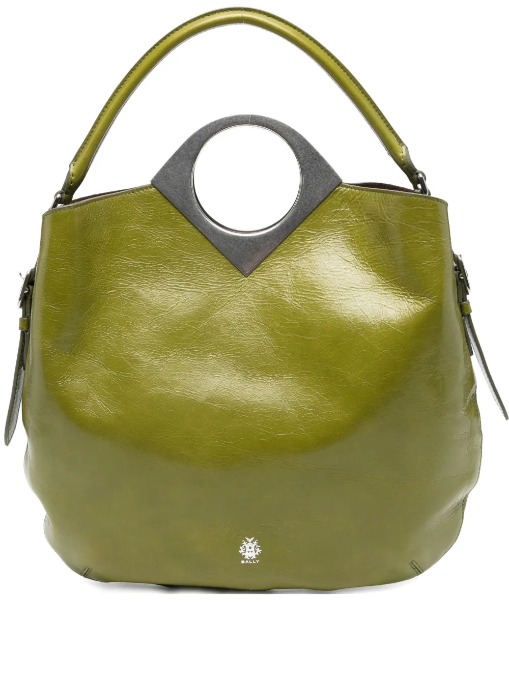 

Кожаная сумка-тоут Anni Moon с круглой ручкой Bally, зеленый