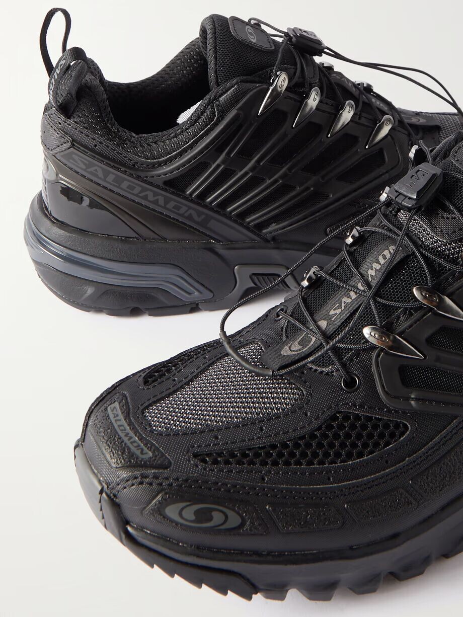 Кроссовки ACS Pro Advanced из сетчатой ​​ткани с резиновой окантовкой Salomon, черный — фото 4