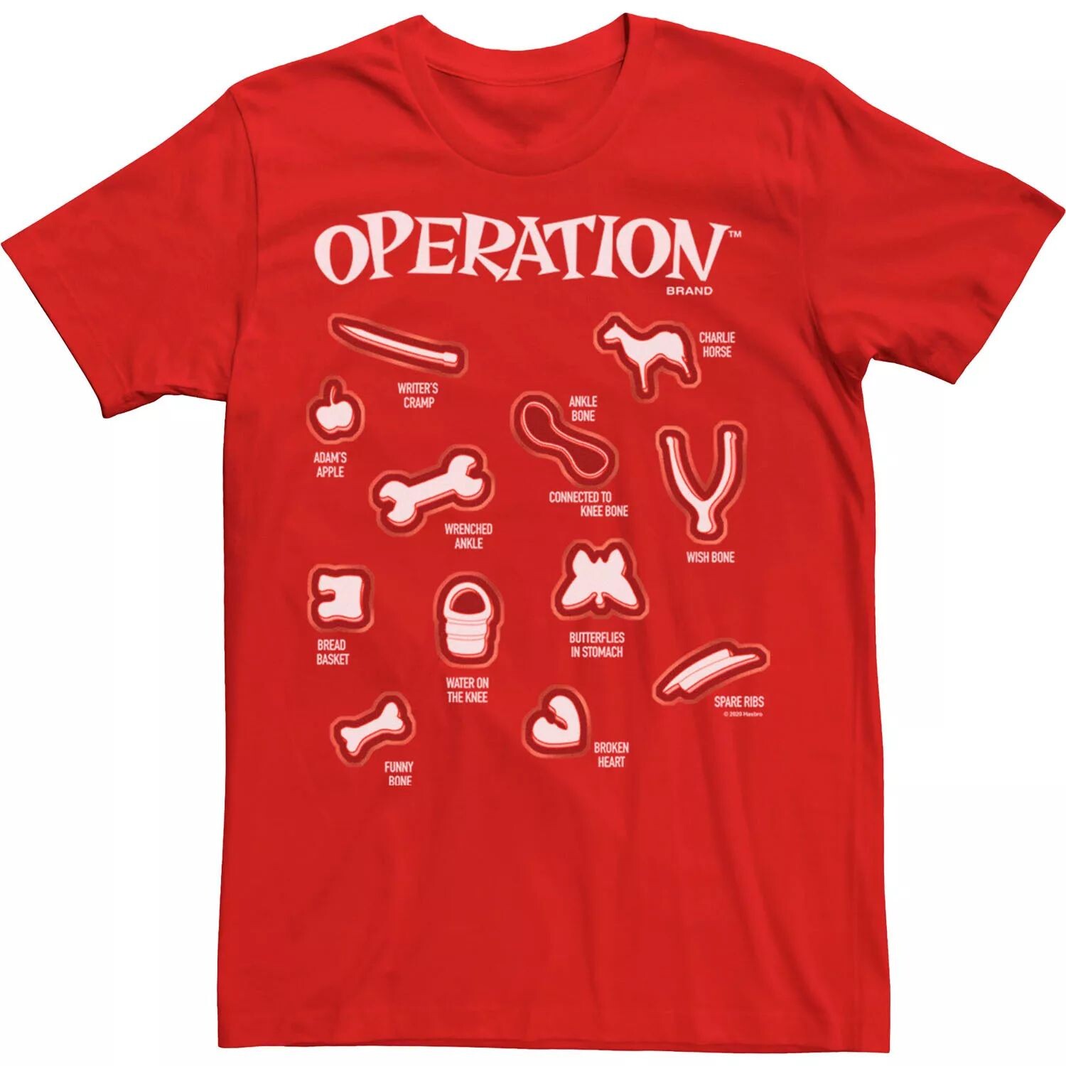 

Мужская футболка Operation Game Pieces Licensed Character