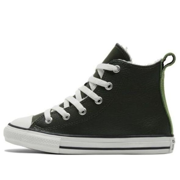 

Кроссовки chuck taylor all star lined leather 'green' Converse, зеленый