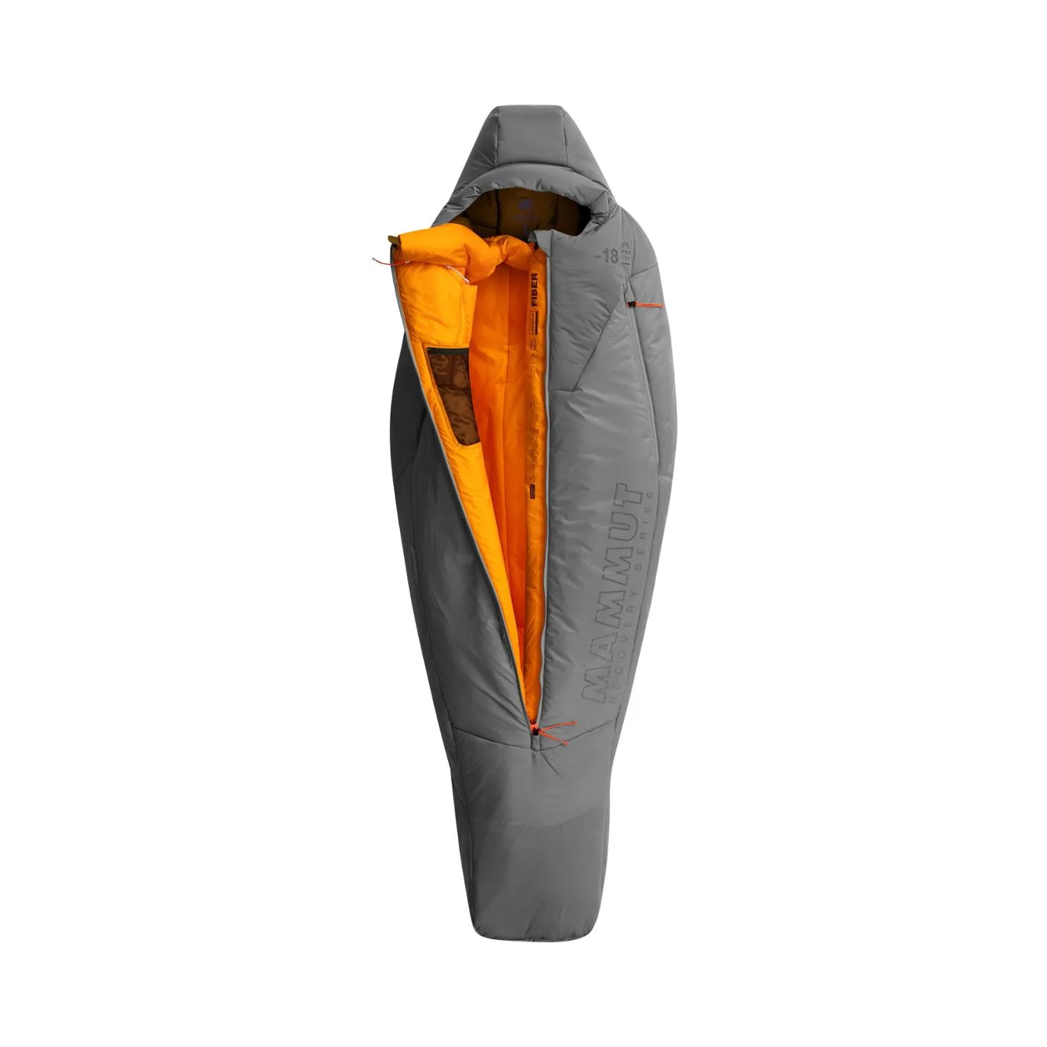 

Защитный волоконный спальный мешок 0F/-18C Mammut, Titanium