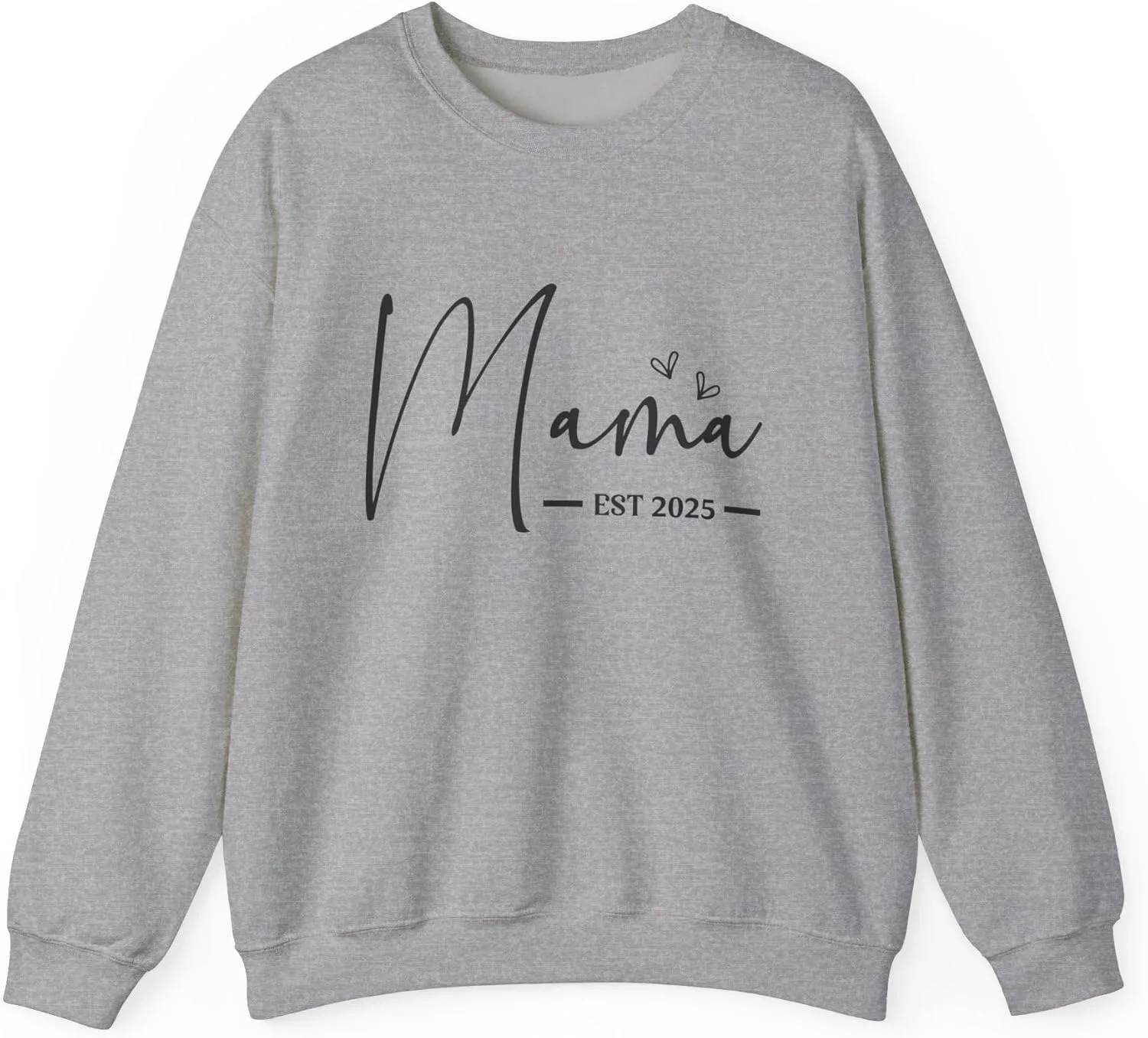 

Толстовка Mama Est 2025, подарок для будущей мамы