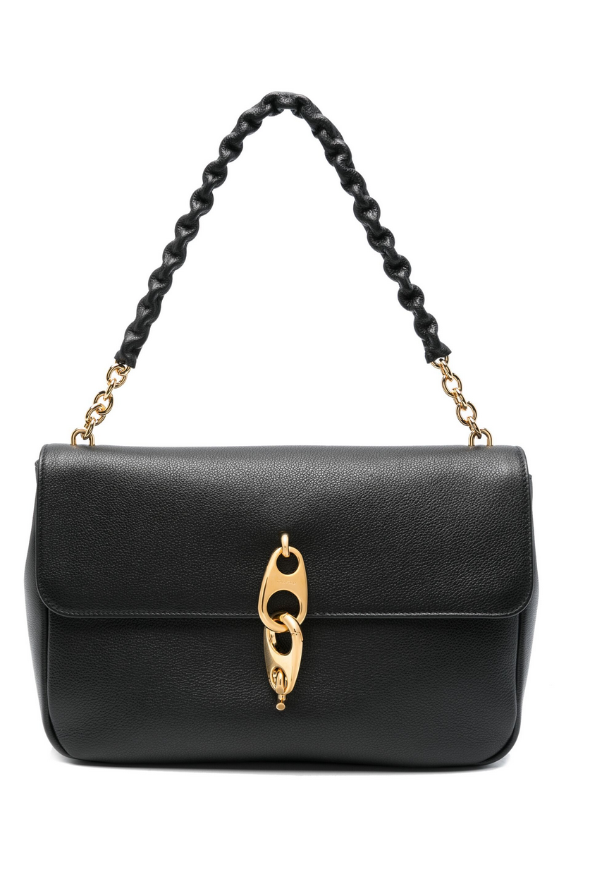 

Женская сумка через плечо Tom Ford Chain Link Strap черного цвета