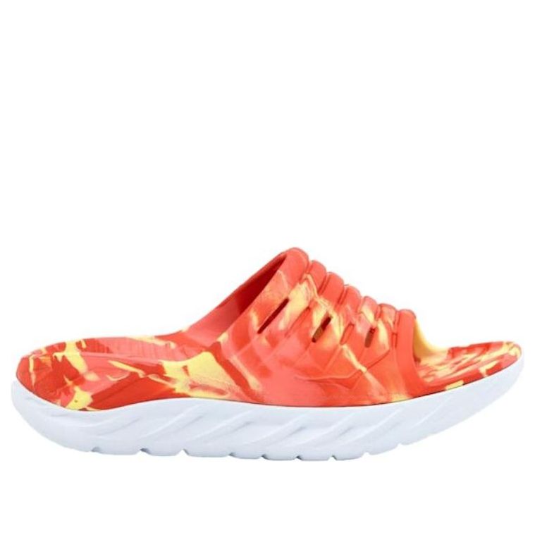 Шлепанцы HOKA ONE ONE Ora Recovery Slide 'Swirl Yellow Pear Fiesta' — фото 2
