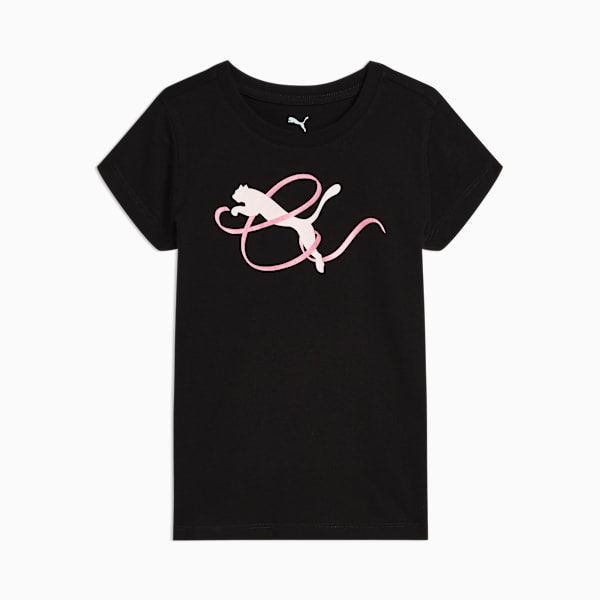 

Футболка из хлопкового джерси для маленьких детей Bow Society Puma, черный