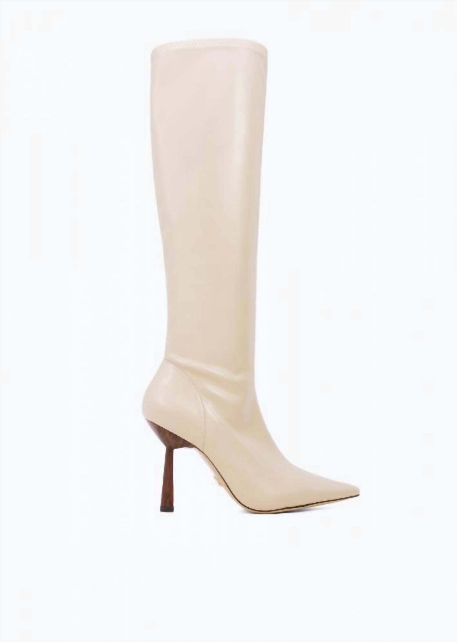 Сапоги Naf Tall Stretch в цвете Nude LOLA CRUZ