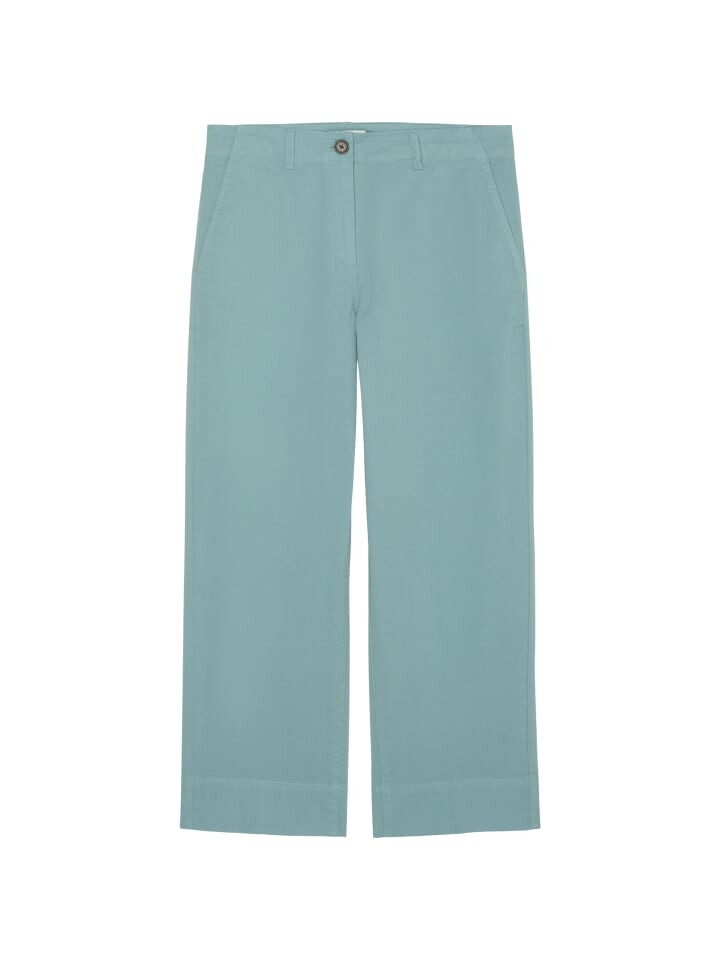 

Тканевые брюки Marc O'Polo loose cropped, цвет soft teal