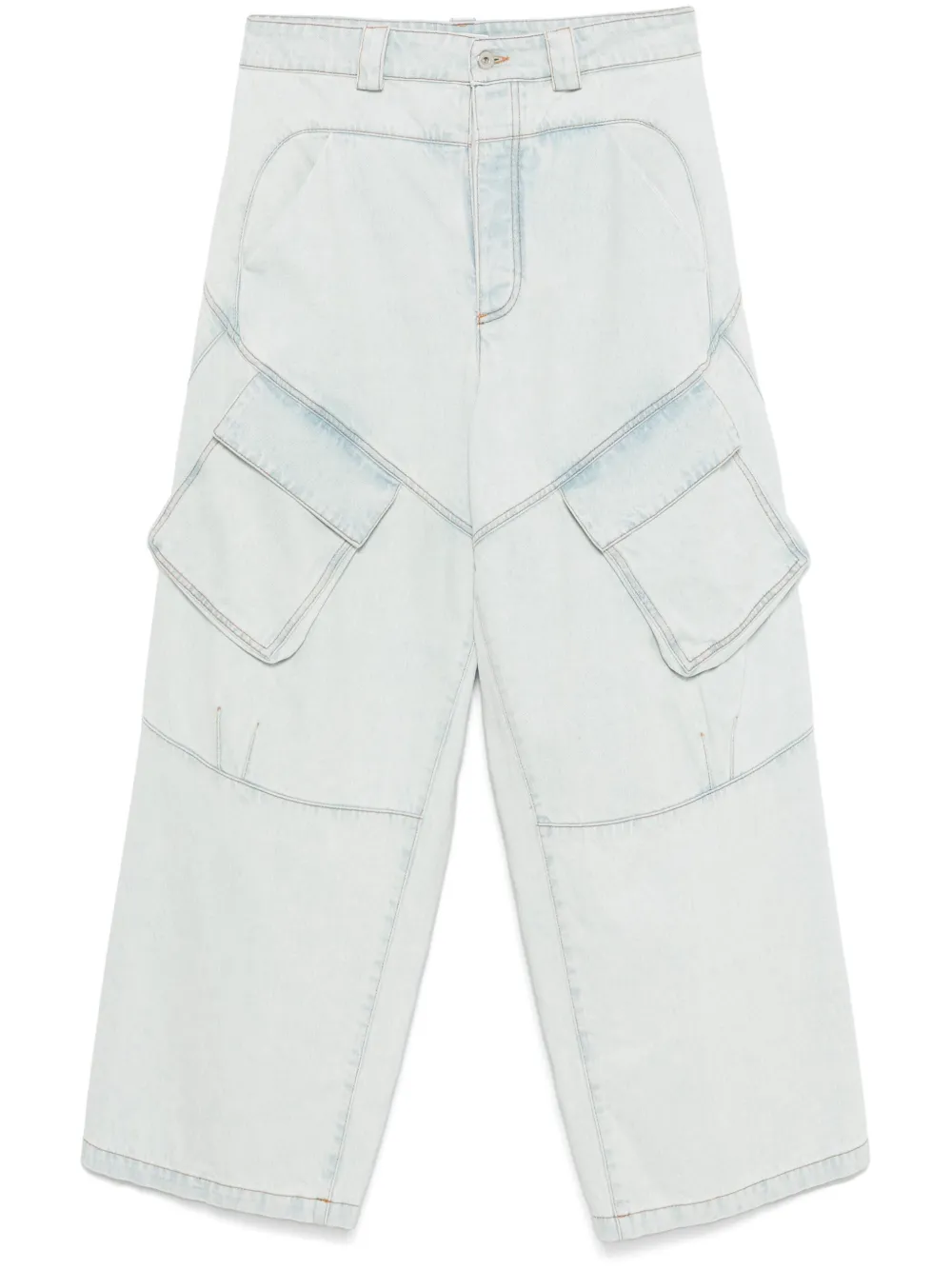 

Широкие джинсы карго Marcelo Burlon County Of Milan, синий