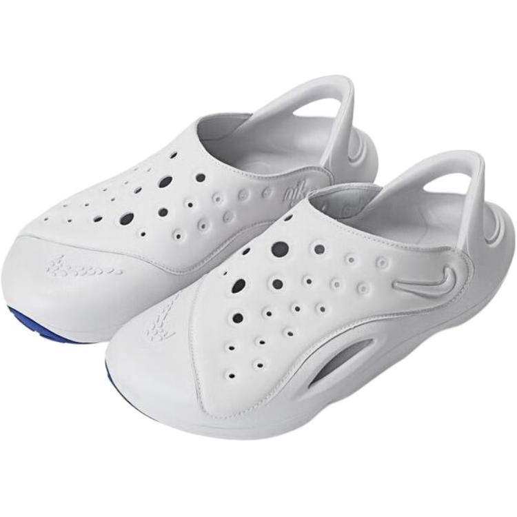 Детские сандалии Aqua Swoosh с противоскользящим покрытием, износостойкие, низкие, подростковые Nike, белый — фото 3