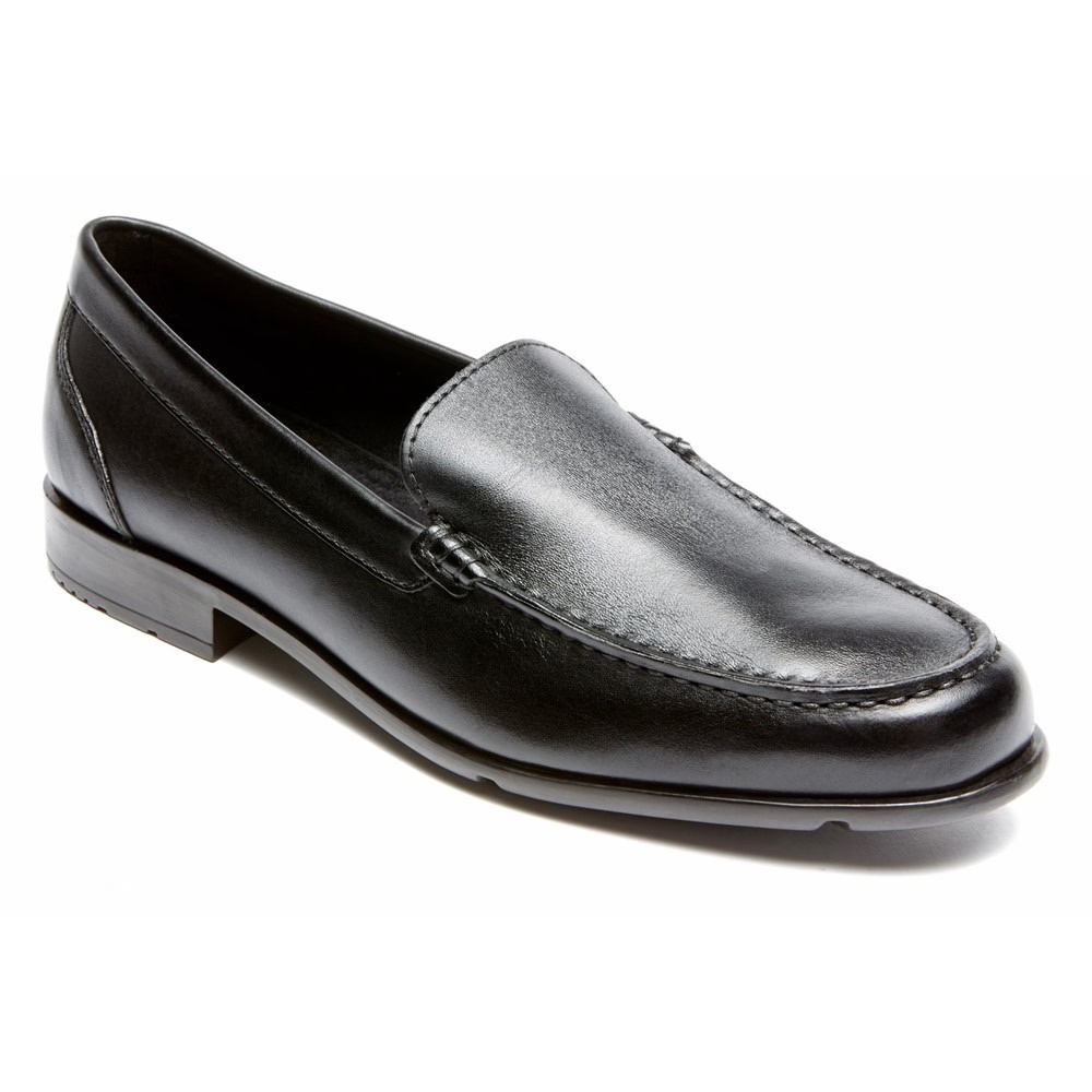 

Классические венецианские мокасины Rockport, black leather