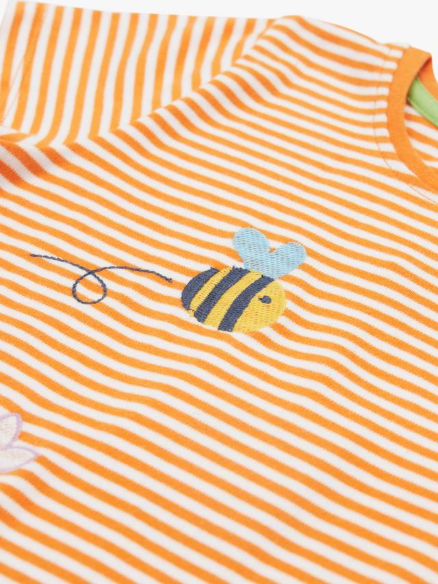 Детская футболка Camille Stripe Applique из чистого органического хлопка Frugi, Multi — фото 2