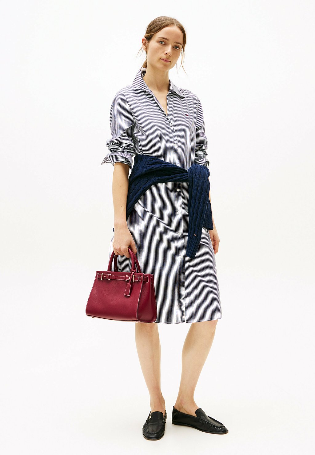 

Платье-рубашка STRIPE MIDI Tommy Hilfiger, темно-синий
