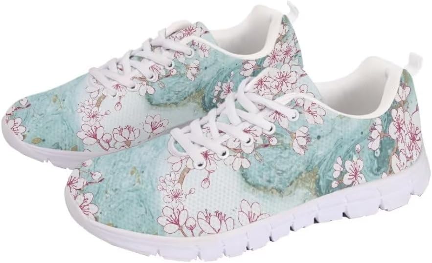 

Мужские кроссовки Jeiento для бега и ходьбы, противоскользящие теннисные кроссовки с дышащей сеткой, спортивная обувь для тренажерного зала, тренировок и повседневной носки, розовый/голубой